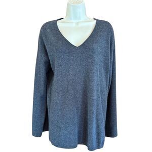 Nordstrom 100% Cashmere Pullover Belle Sleeve V Neck Sweater NWT Size XS